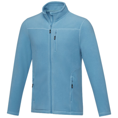 Picture of AMBER MENS GRS RECYCLED FULL ZIP FLEECE JACKET in Nxt Blue.