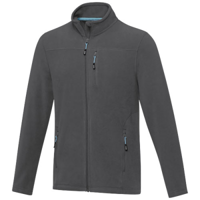 Picture of AMBER MENS GRS RECYCLED FULL ZIP FLEECE JACKET in Storm Grey.