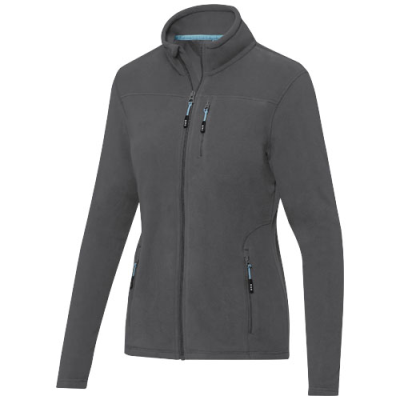 Picture of AMBER LADIES GRS RECYCLED FULL ZIP FLEECE JACKET in Storm Grey.