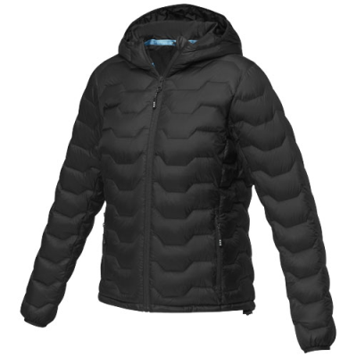 Picture of PETALITE LADIES GRS RECYCLED THERMAL INSULATED DOWN JACKET in Solid Black.