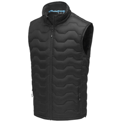 Picture of EPIDOTE MENS GRS RECYCLED THERMAL INSULATED DOWN BODYWARMER in Solid Black.