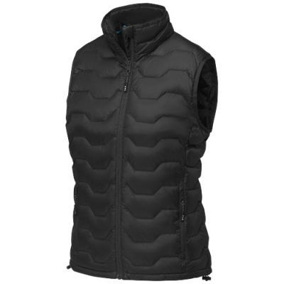 Picture of EPIDOTE LADIES GRS RECYCLED THERMAL INSULATED DOWN BODYWARMER in Solid Black.