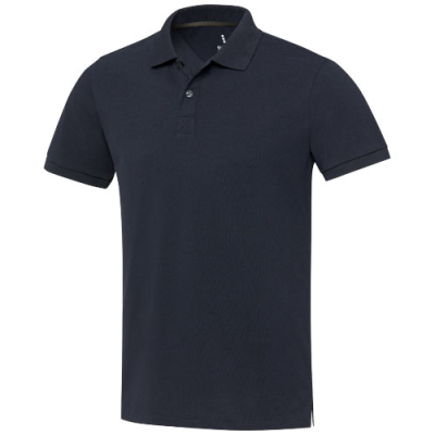 Picture of EMERALD SHORT SLEEVE UNISEX AWARE™ RECYCLED POLO in Navy.