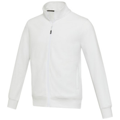 Picture of GALENA UNISEX AWARE™ RECYCLED FULL ZIP SWEATER in White.