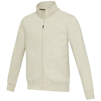 Picture of GALENA UNISEX AWARE™ RECYCLED FULL ZIP SWEATER in Oatmeal.