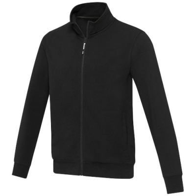 Picture of GALENA UNISEX AWARE™ RECYCLED FULL ZIP SWEATER in Solid Black.