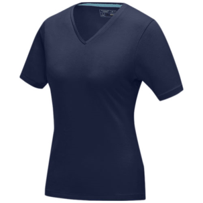 Picture of KAWARTHA SHORT SLEEVE LADIES GOTS ORGANIC V-NECK TEE SHIRT in Navy