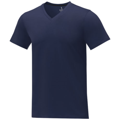 Picture of SOMOTO SHORT SLEEVE MENS V-NECK TEE SHIRT in Navy.
