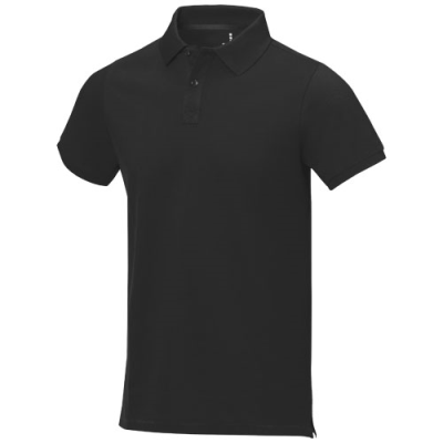 Picture of CALGARY SHORT SLEEVE MENS POLO in Solid Black