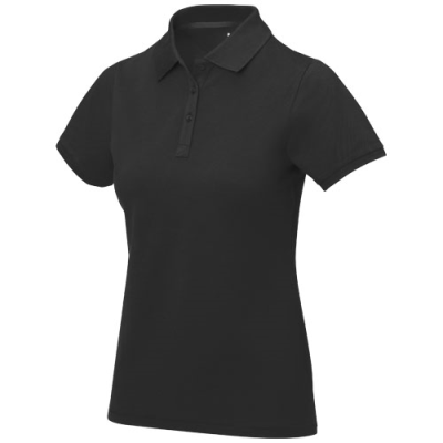 Picture of CALGARY SHORT SLEEVE LADIES POLO in Solid Black