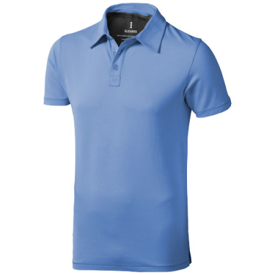 Picture of MARKHAM SHORT SLEEVE MENS STRETCH POLO in Light Blue