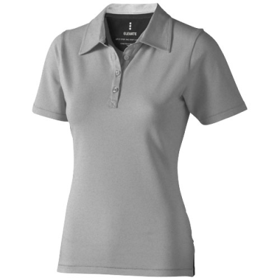 Picture of MARKHAM SHORT SLEEVE LADIES STRETCH POLO in Grey Melange