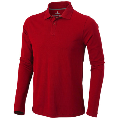 Picture of OAKVILLE LONG SLEEVE MENS POLO in Red
