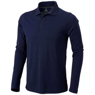 Picture of OAKVILLE LONG SLEEVE MENS POLO in Navy