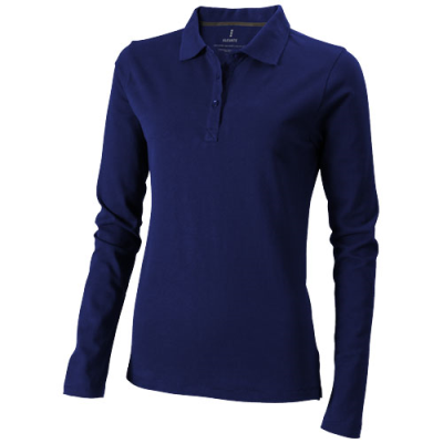Picture of OAKVILLE LONG SLEEVE LADIES POLO in Navy
