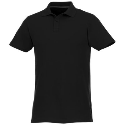 Picture of HELIOS SHORT SLEEVE MENS POLO in Solid Black