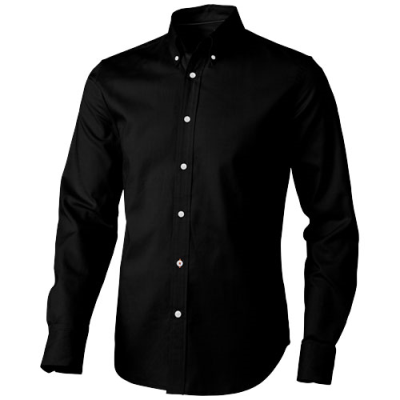 Picture of VAILLANT LONG SLEEVE MENS OXFORD SHIRT in Solid Black