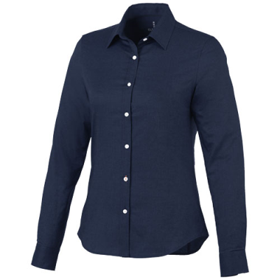 Picture of VAILLANT LONG SLEEVE LADIES OXFORD SHIRT in Navy.