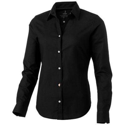 Picture of VAILLANT LONG SLEEVE LADIES OXFORD SHIRT in Solid Black