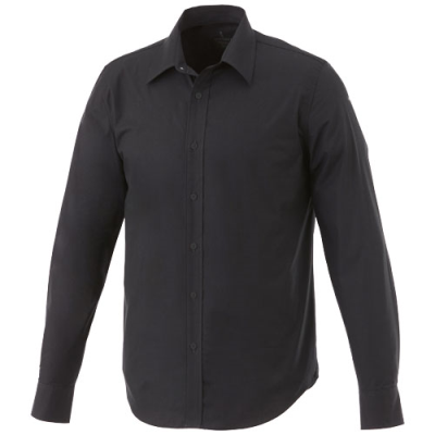 Picture of HAMELL LONG SLEEVE MENS SHIRT in Solid Black