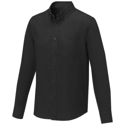 Picture of POLLUX LONG SLEEVE MENS SHIRT in Solid Black.