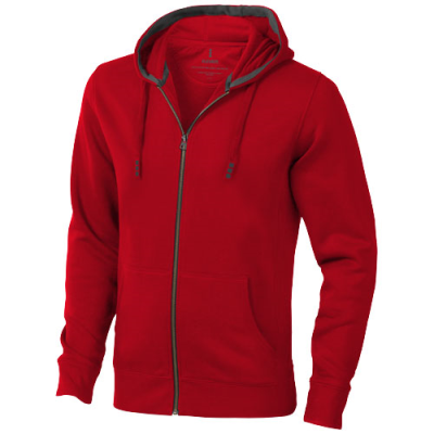 Picture of ARORA MENS FULL ZIP HOODED HOODY in Red