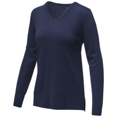 Picture of STANTON LADIES V-NECK PULLOVER in Navy.
