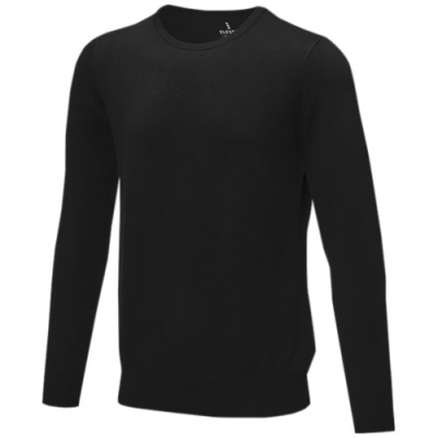 Picture of MERRIT MENS CREW NECK PULLOVER in Solid Black