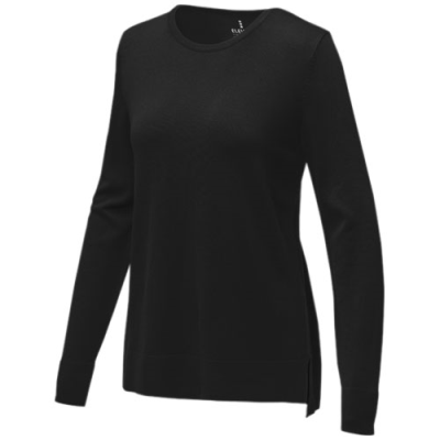 Picture of MERRIT LADIES CREW NECK PULLOVER in Solid Black