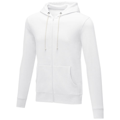 Picture of THERON MEN’S FULL ZIP HOODED HOODY in White.