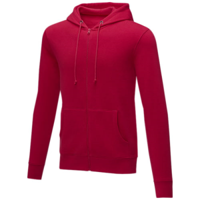 Picture of THERON MEN’S FULL ZIP HOODED HOODY in Red.