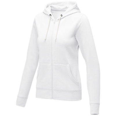 Picture of THERON WOMEN’S FULL ZIP HOODED HOODY in White.