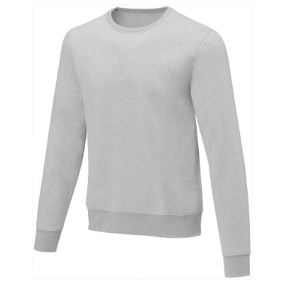 Picture of ZENON MEN’S CREW NECK SWEATER in Heather Grey.