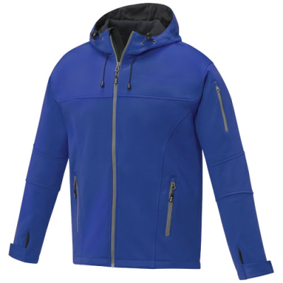 Picture of MATCH MENS SOFTSHELL JACKET in Blue.