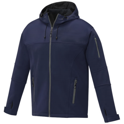 Picture of MATCH MENS SOFTSHELL JACKET in Navy.