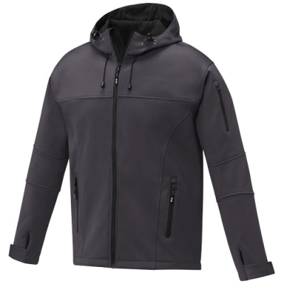 Picture of MATCH MENS SOFTSHELL JACKET in Storm Grey.