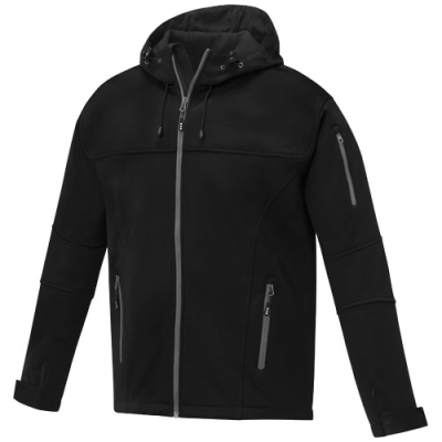 Picture of MATCH MENS SOFTSHELL JACKET in Solid Black