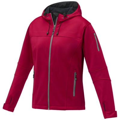 Picture of MATCH LADIES SOFTSHELL JACKET in Red.