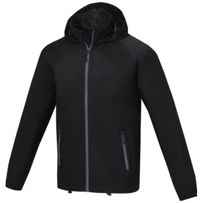 Picture of DINLAS MENS LIGHTWEIGHT JACKET in Solid Black.