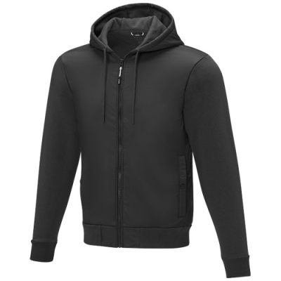 Picture of DARNELL MENS HYBRID JACKET in Solid Black.
