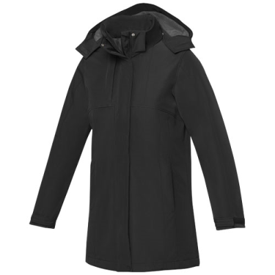 Picture of HARDY LADIES THERMAL INSULATED PARKA in Solid Black.