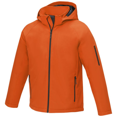 Picture of NOTUS MENS PADDED SOFTSHELL JACKET in Orange.