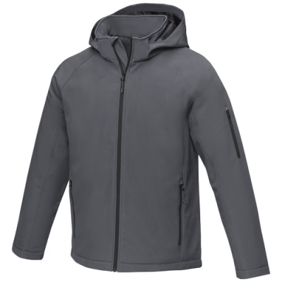 Picture of NOTUS MENS PADDED SOFTSHELL JACKET in Storm Grey.