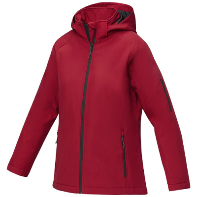 Picture of NOTUS LADIES PADDED SOFTSHELL JACKET in Red.