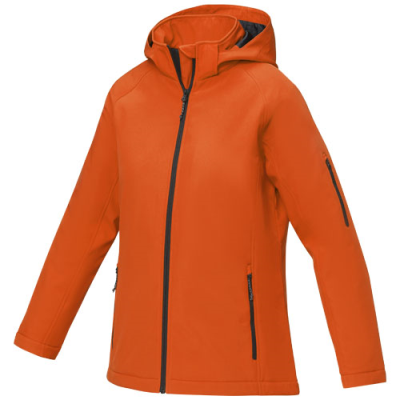 Picture of NOTUS LADIES PADDED SOFTSHELL JACKET in Orange.