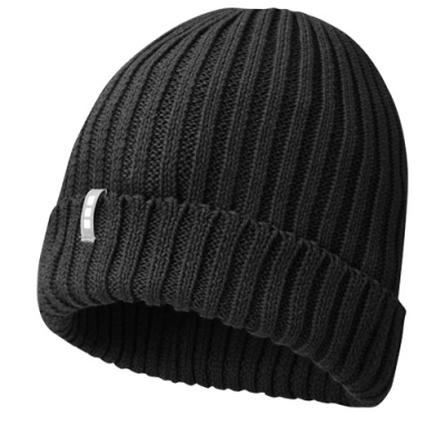 Picture of IVES ORGANIC BEANIE in Solid Black.