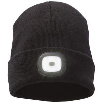 Picture of MIGHTY LED KNIT BEANIE, BLACK in Black Solid