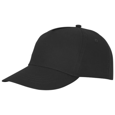 FENIKS 5 PANEL CAP in Solid Black.