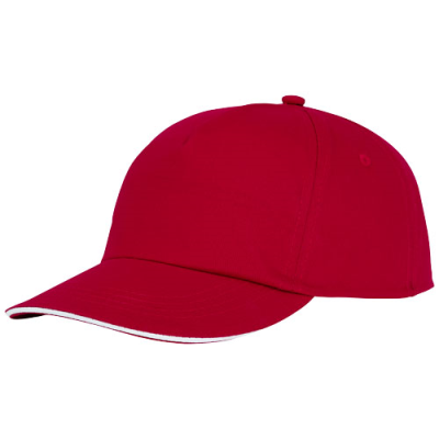 Picture of STYX 5 PANEL SANDWICH CAP in Red.