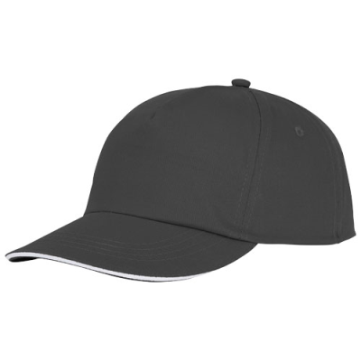 Picture of STYX 5 PANEL SANDWICH CAP in Storm Grey.